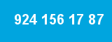 924 156 17 87 924 156 17 87